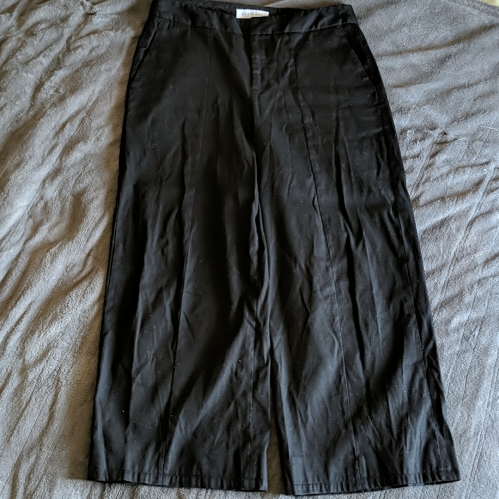 Everlane wide leg cotton trousers